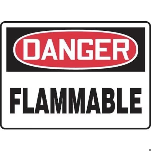 Accuform OSHA DANGER SAFETY SIGN FLAMMABLE MCHL228XP MCHL228XP - main